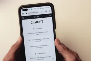 phone screen displaying ChatGPT