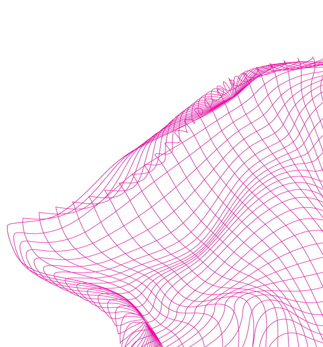 Pink mesh as detail