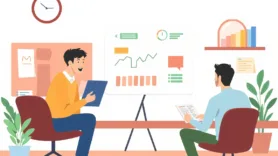 Two people performing a needs analysis