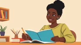 Clip-Art Woman Using Storytelling in eLearning