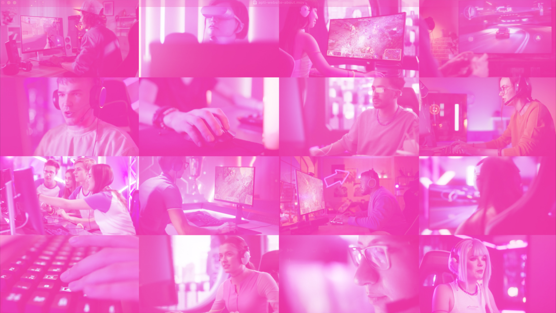 collage of images showing people using technology
