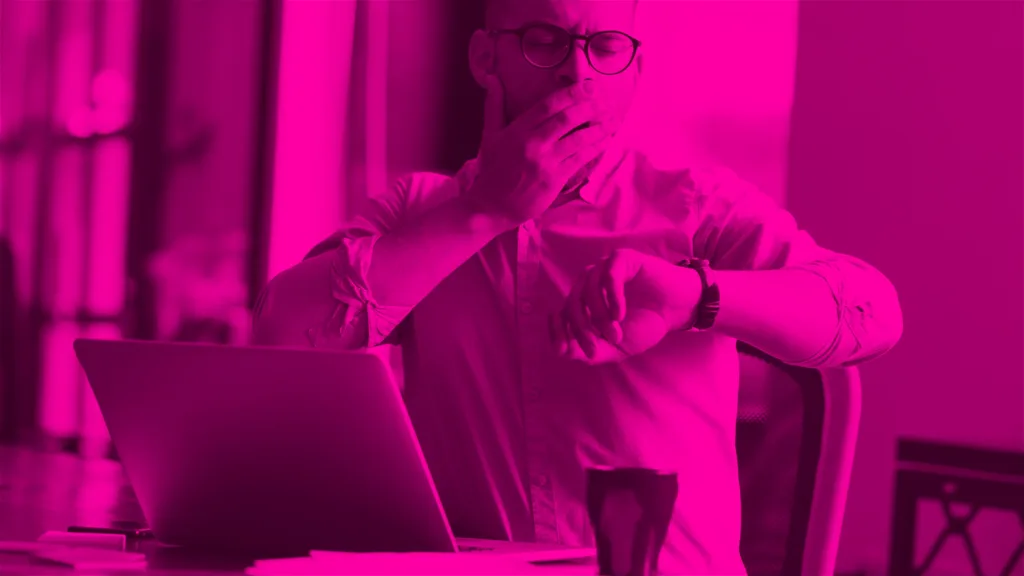 a person being experiencing cognitive load while elearning